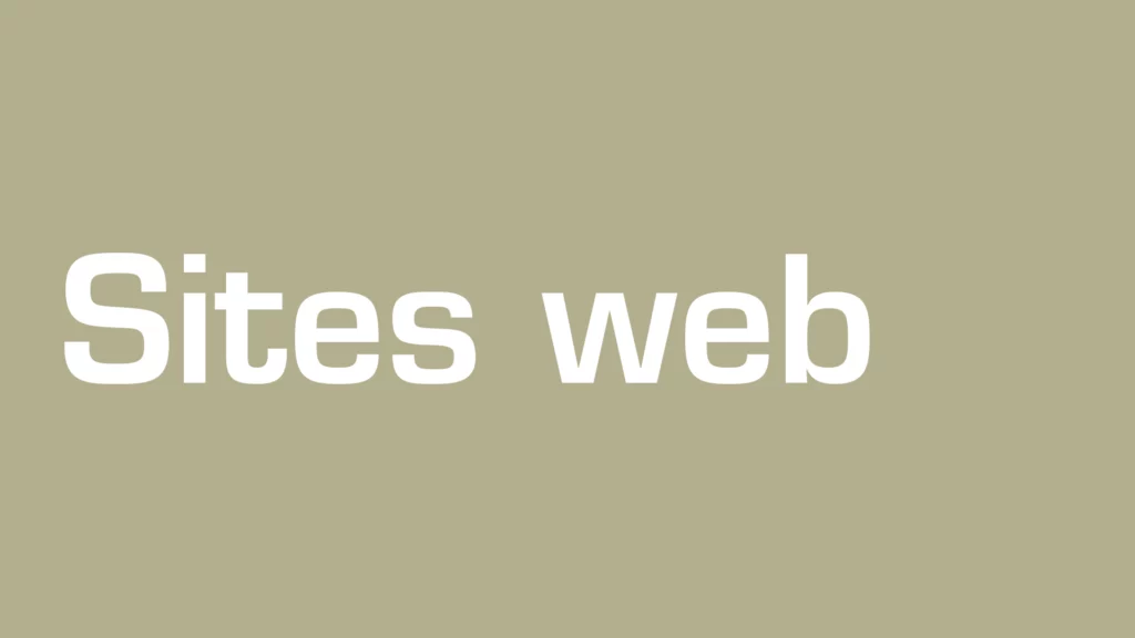 Sites web